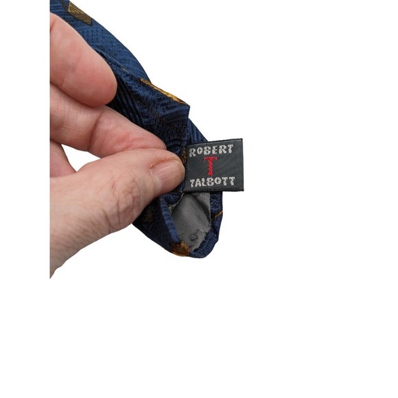 ROBERT TALBOTT Handmade in USA Silk Neck Tie Men's Geometric Print NWT $65 MSRP - Picture 5 of 9